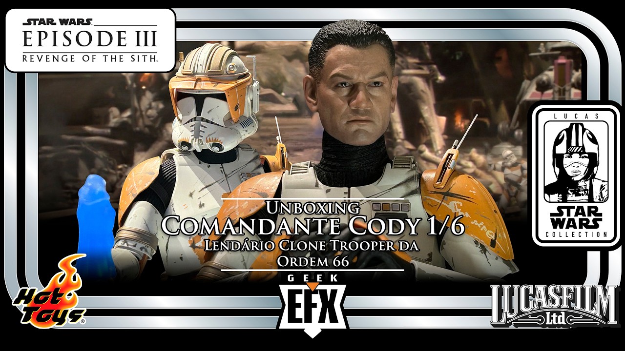 Comandante Cody 1/6 Hot Toys o Lendário Clone Trooper da Ordem 66