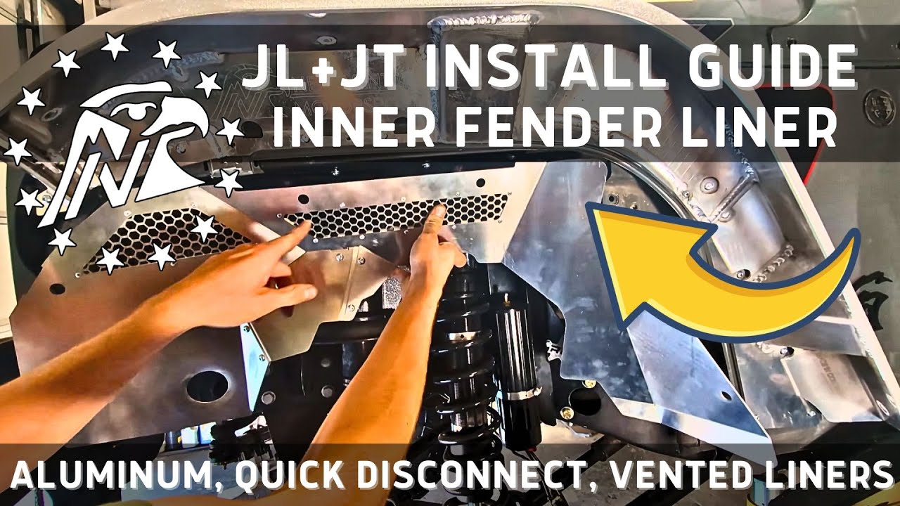 Руководство по установке переднего внутреннего подкрылка Jeep JL/JT (Wrangler и Gladiator)