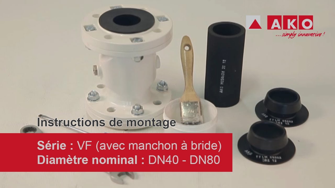 Remplacement de la membrane : vanne à manchon AKO (pneumatique), série VF FLM, DN40, DN50, DN80AKO