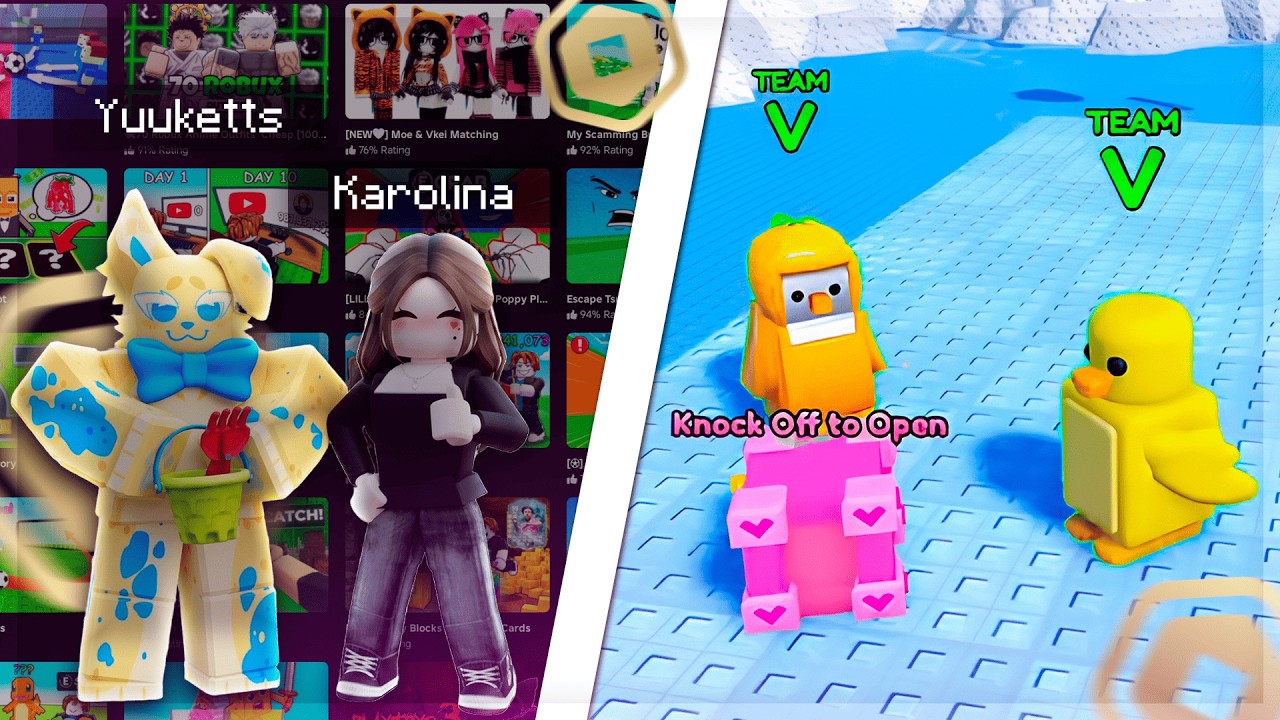 Jogando joguinhos aleatórios no Roblox em 2026 (Laranja tem 7 letras mesmo)