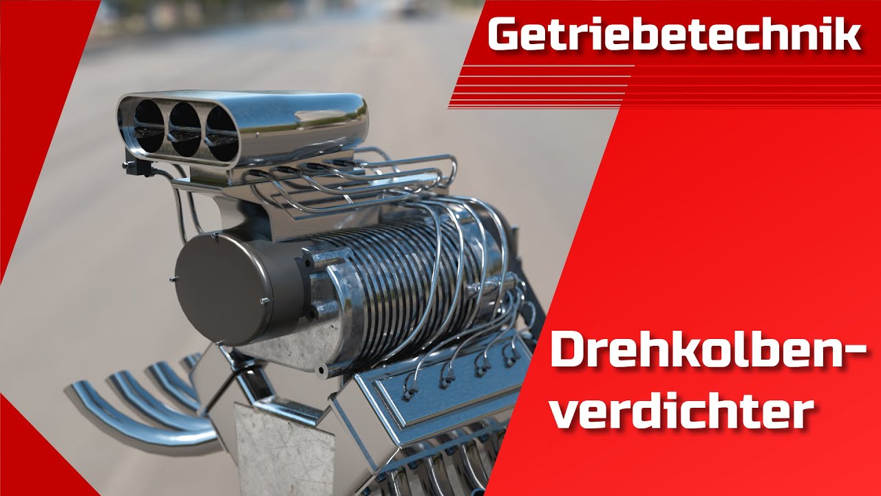 Wie funktioniert ein Drehkolbenverdichter? (Drehkolbenkompressor, Drehkolbenpumpe, Kreiskolbenpumpe)