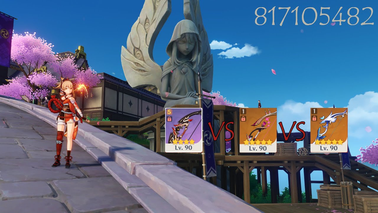 Yoimiya Weapon Comparison Rust (R5) vs The First Great Magic (R1) vs Aqua Simulacra (R1)