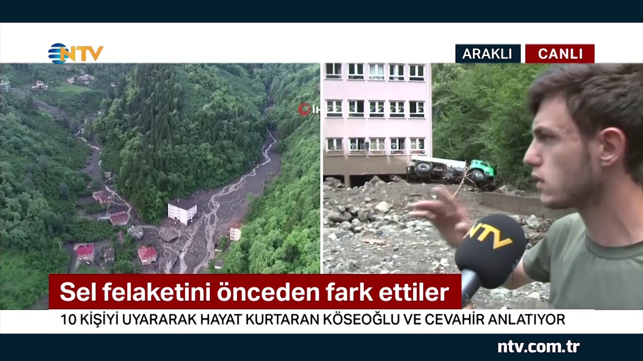 Araklı'da 10 kişiyi uyararak hayat kurtaran gençler, NTV'ye o anları anlattı