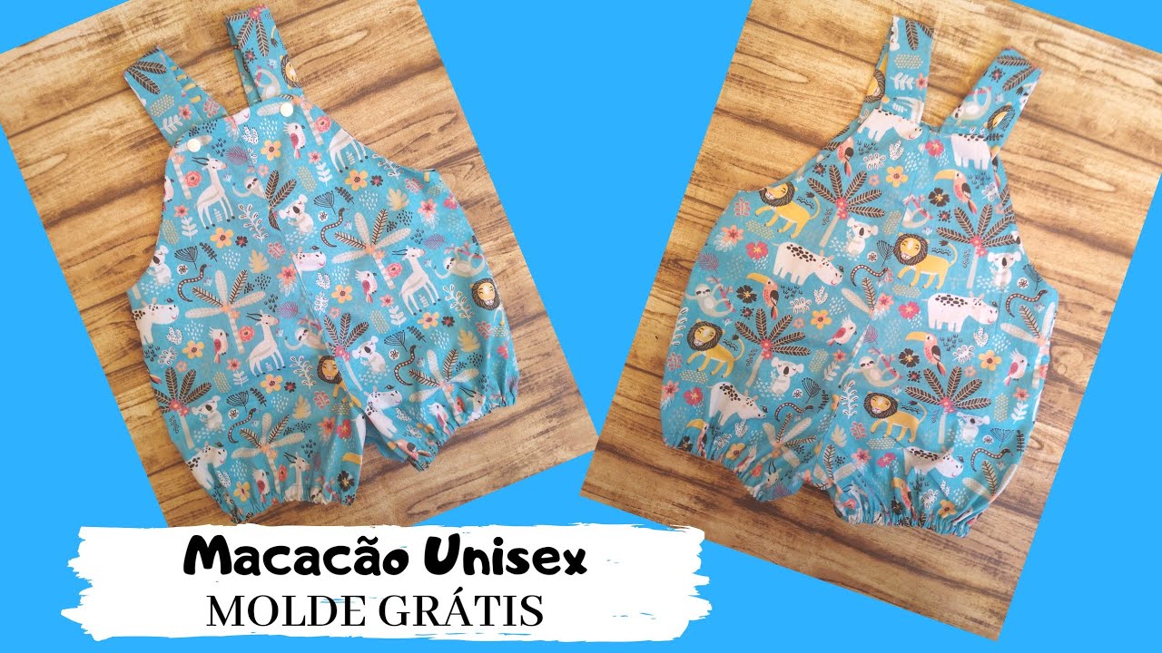 Macac&atilde;o Infantil Unissex #moldegratis #freepattern #patronesgratis