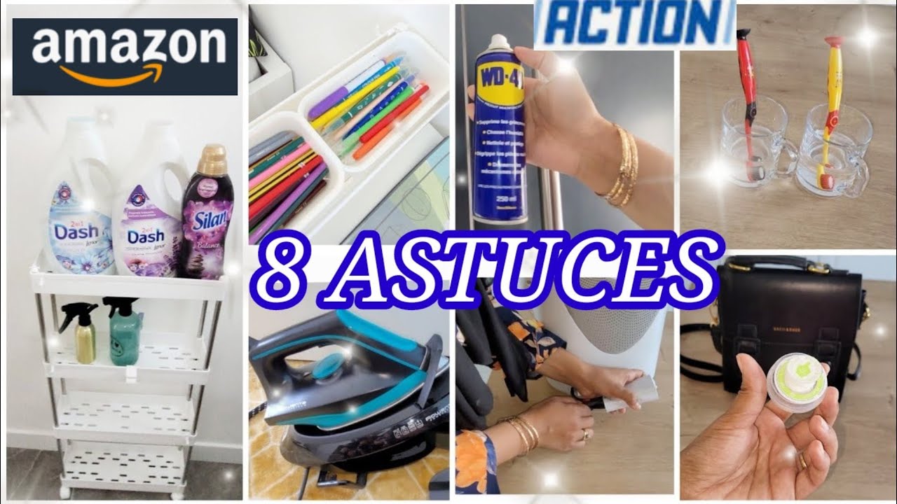 8 ASTUCES A CONNAÎTRE🏅100%✅️ ACTION AMAZON  #SPACEKEEPER #actionaddict #action #cleaninghacks #hack