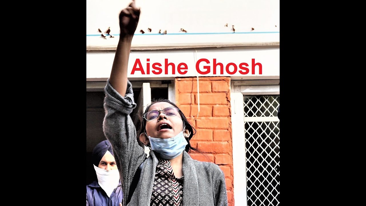 Unlock JNU  II  Aishe Ghosh today at Dos JNU  II  JNUSU's Protest