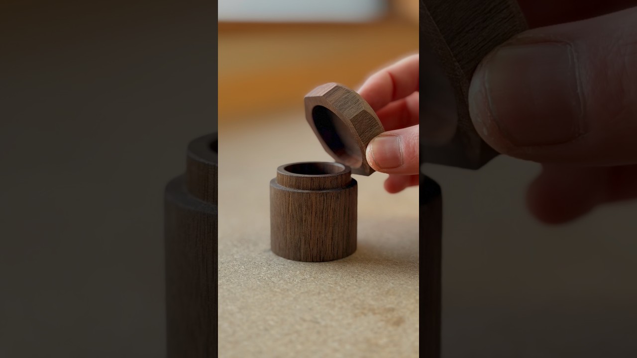 Bolt-Style Wooden Container #shorts #woodworking #diy