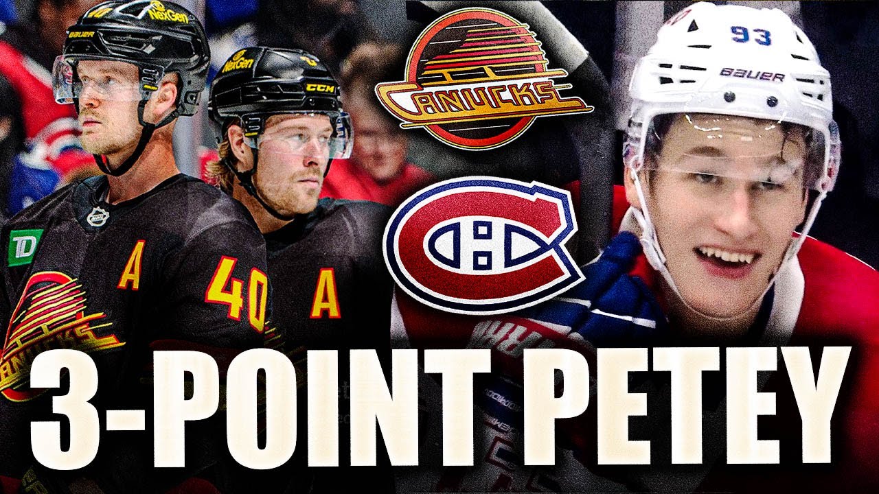 ELIAS PETTERSSON HAS AN AMAZING GAME + IVAN DEMIDOV STEALS THE SHOW (CANADIENS COMEBACK VS CANUCKS)