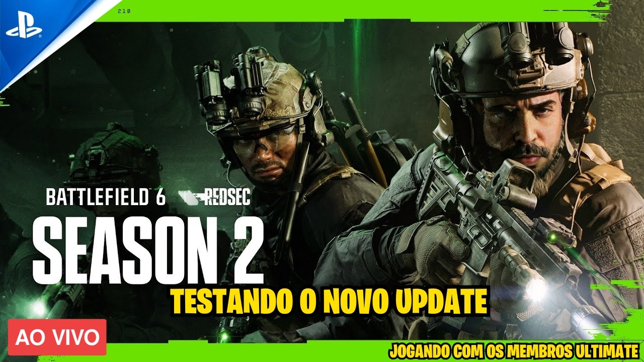 🔴 LIVE VERTICAL 🔴 BATTLEFIELD 6 | REDSEC - TESTANDO O NOVO UPDATE 🎮 PS5 SLIM
