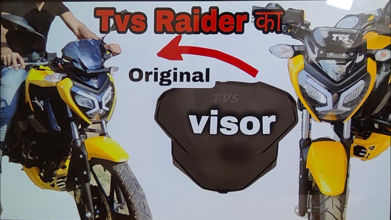 TVS Raider 125cc😯 || Modification ||Complete visor set with Number plate Bracket || rsbuxar vlogs