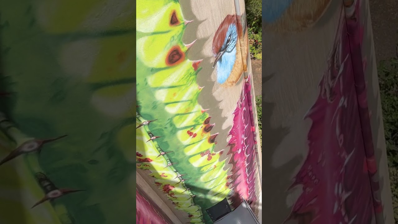 Mallee town of Rainbows next level Silo Art