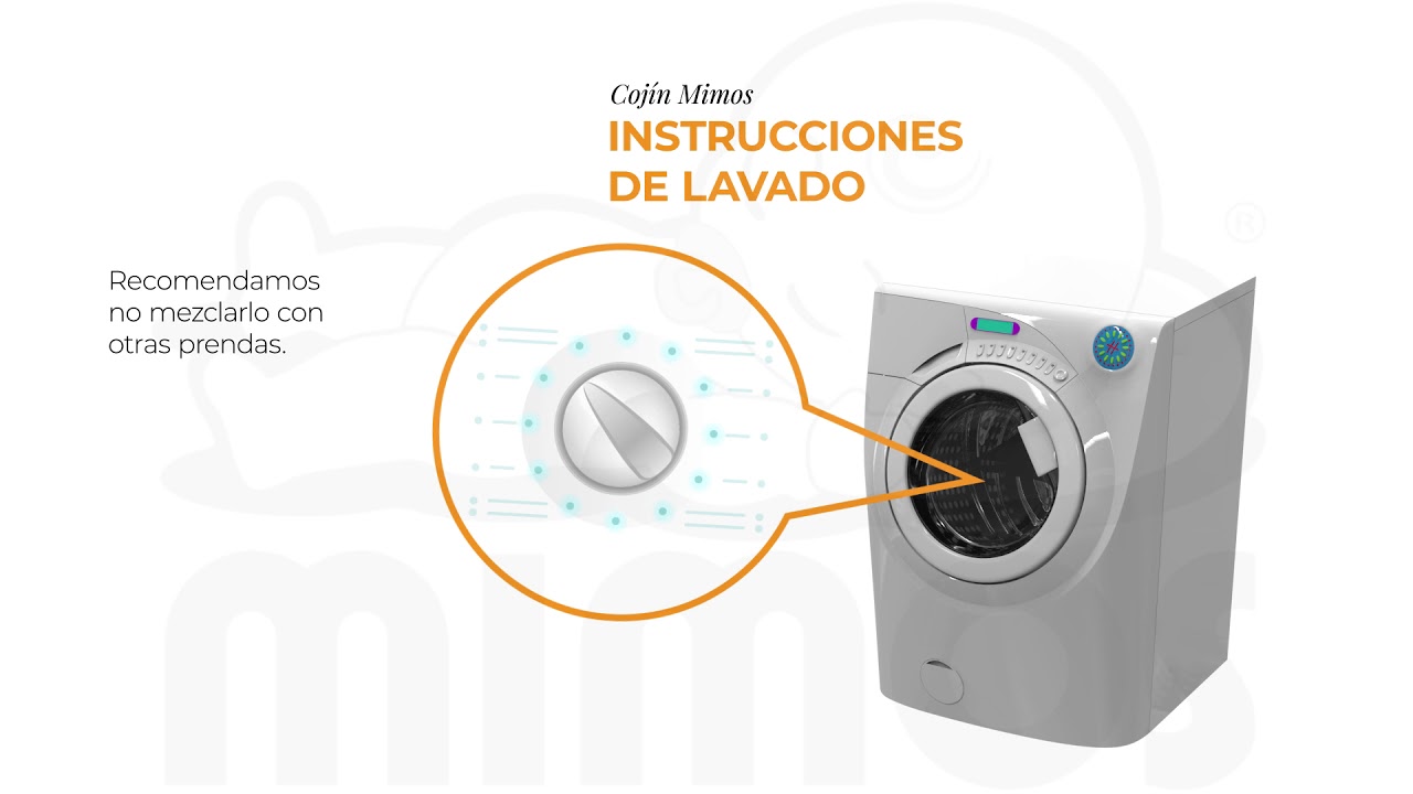 Cojín Mimos - Guía de lavado