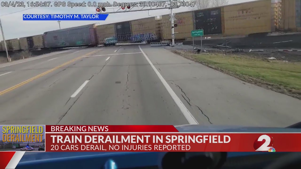 VIDEO: Norfolk Southern train derails in Springfield