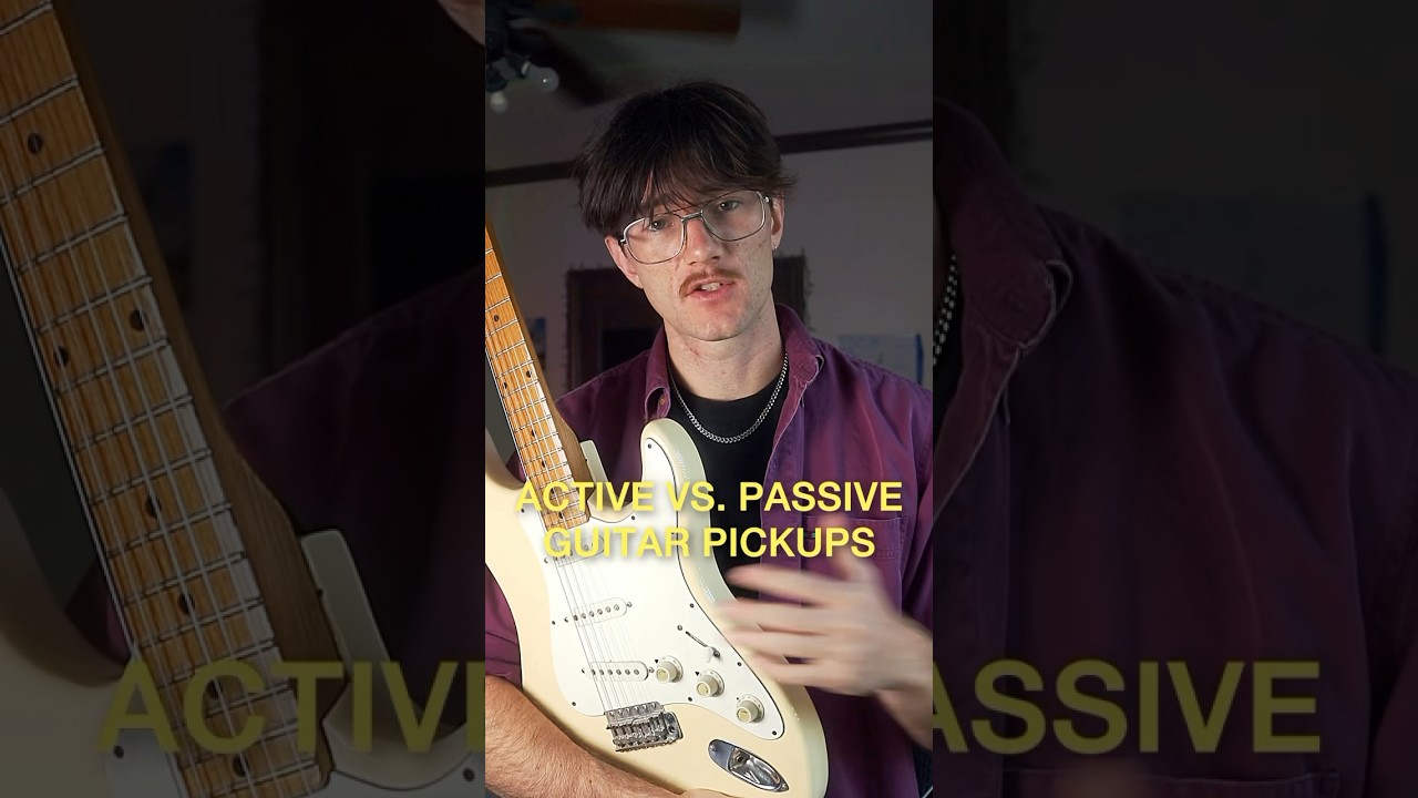 Active vs. passive pickups #guitarist #guitar #guitartalk #beginnerguitar #guitarpickups #guitargear