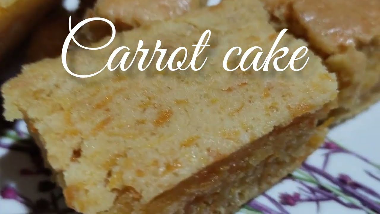 Carrot cake ll Eggless carrot cake recipe