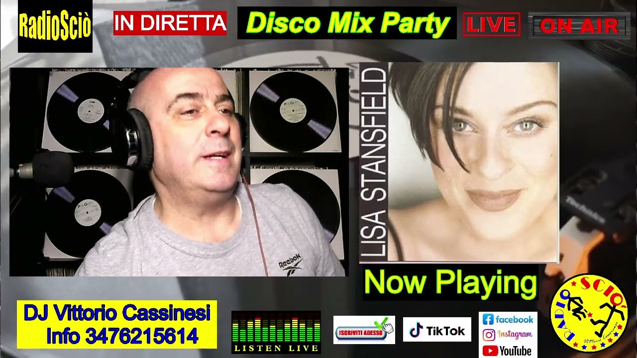DJ Vittorio Cassinesi in Diretta RadioSciò Presenta Disco Mix Party Rigorosamente in Vinile