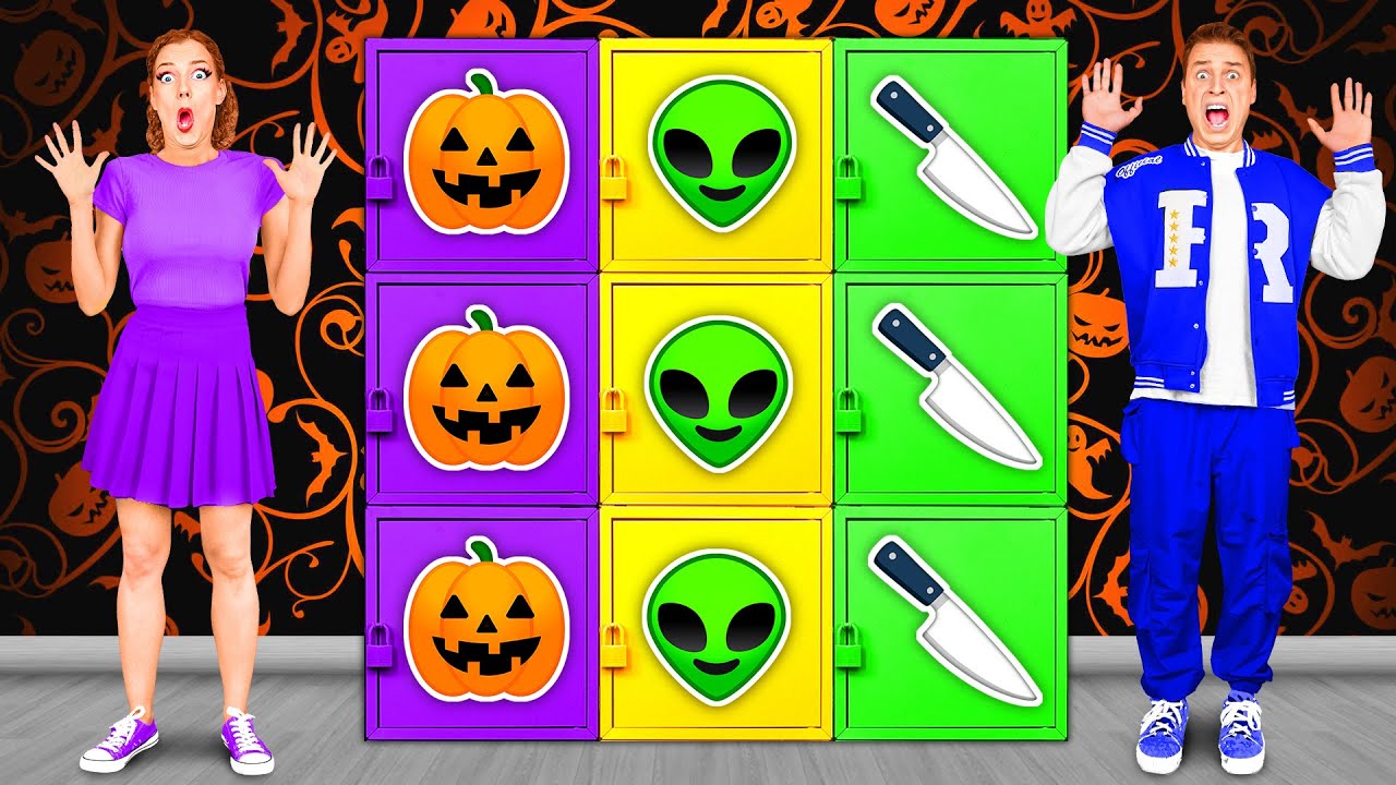 Челлендж Загадочная Коробка на Хэллоуин | Потрясающий Творческий Челлендж от Fun Teen