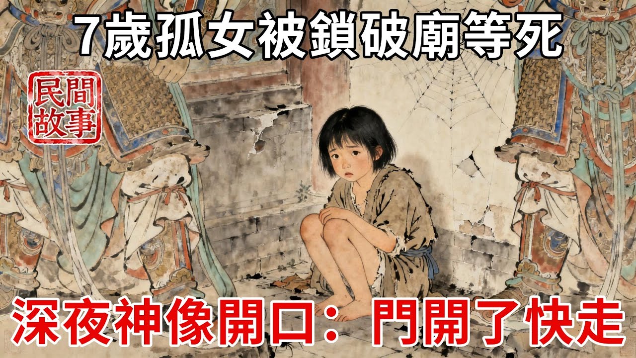 怪病席卷全村，7歲孤女被鎖破廟等死，深夜墻角神像開口：丫頭，門開了快走！#民間故事 #傳統文化 #原創虛構 #華語有聲書 #槐樹下聽書