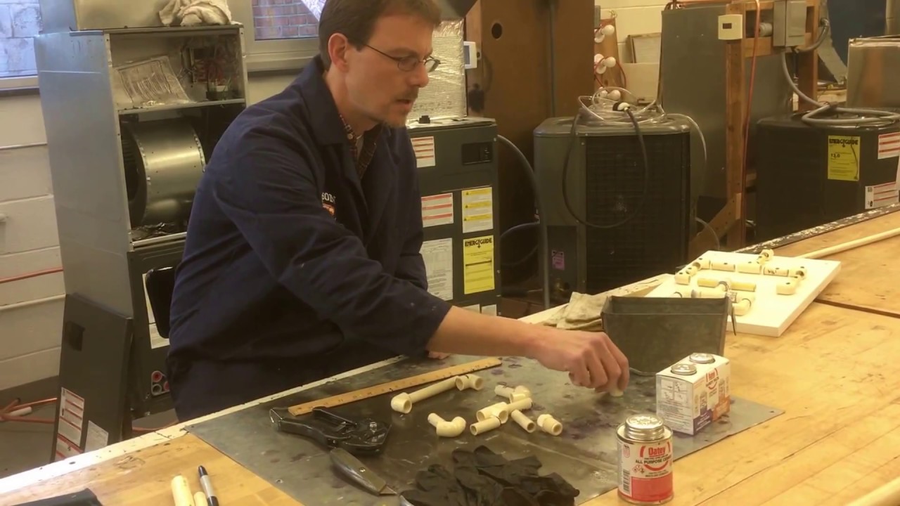 HVAC Basics: Task List One - Practice Project How to Clean, Glue, Set and Test PVC & CPVC Piping