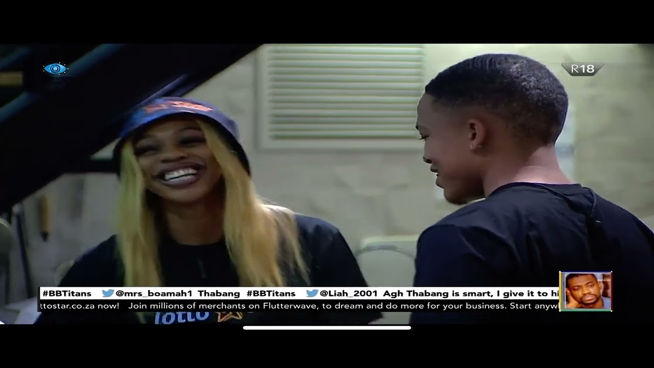 Thabang and Khosi hug it out