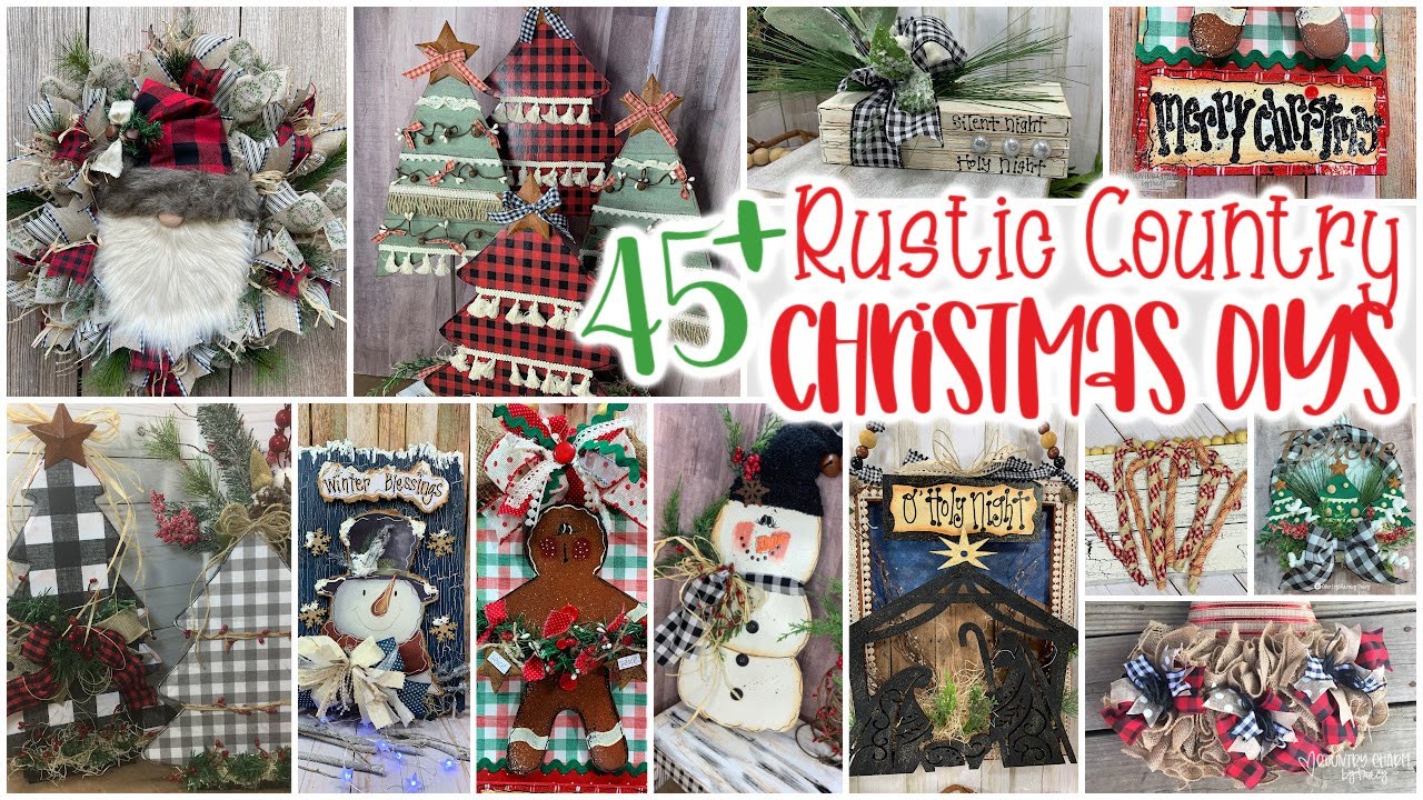45+ Rustic Country Christmas DIYS 🎄🎅🏼\\ MEGA video of my FAVORITE Christmas Crafts