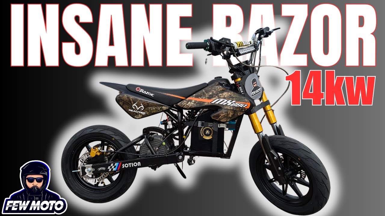 The Ultimate 14kw Razor MX650 Electric Pit Bike + HOTO Mini Tire Pump Review
