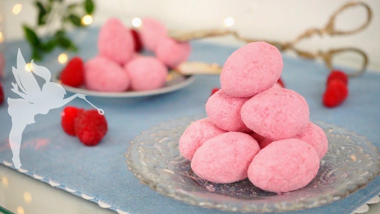 Himbeerpralinen Oster Trüffel selber machen - Pralinen mit Himbeern zu Ostern - Kuchenfee