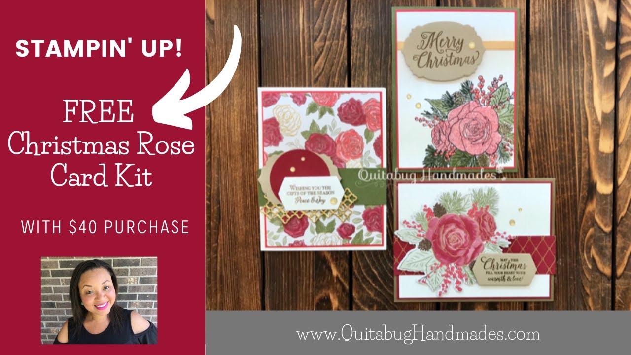 Stampin' Up! Christmas Rose {FREE} Card Kit