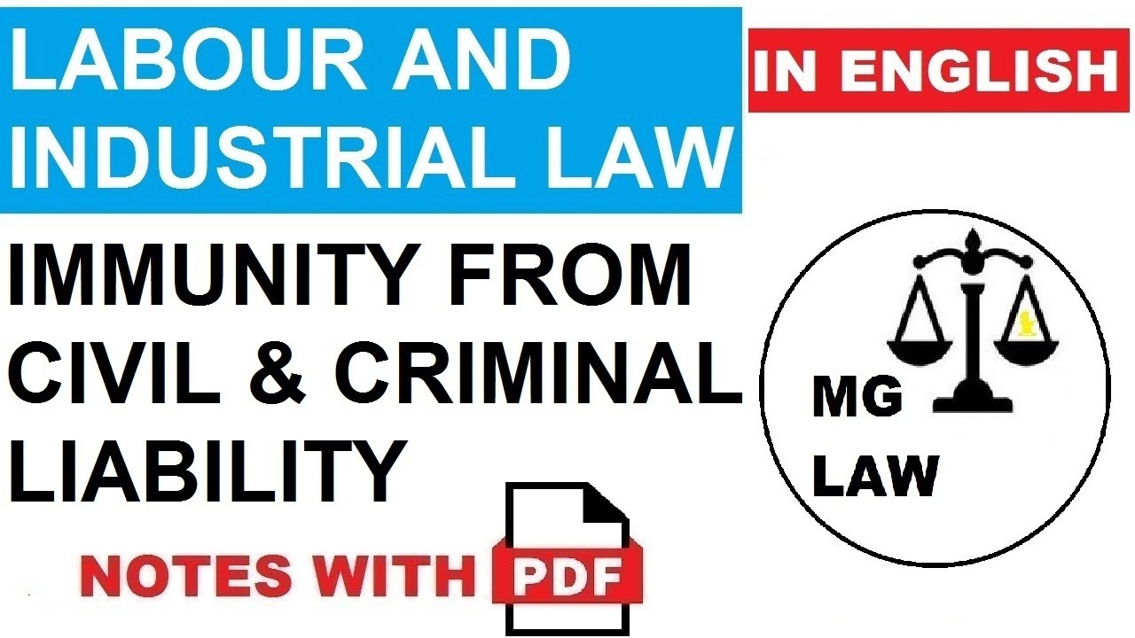 Immunity from Civil and Criminal Liability