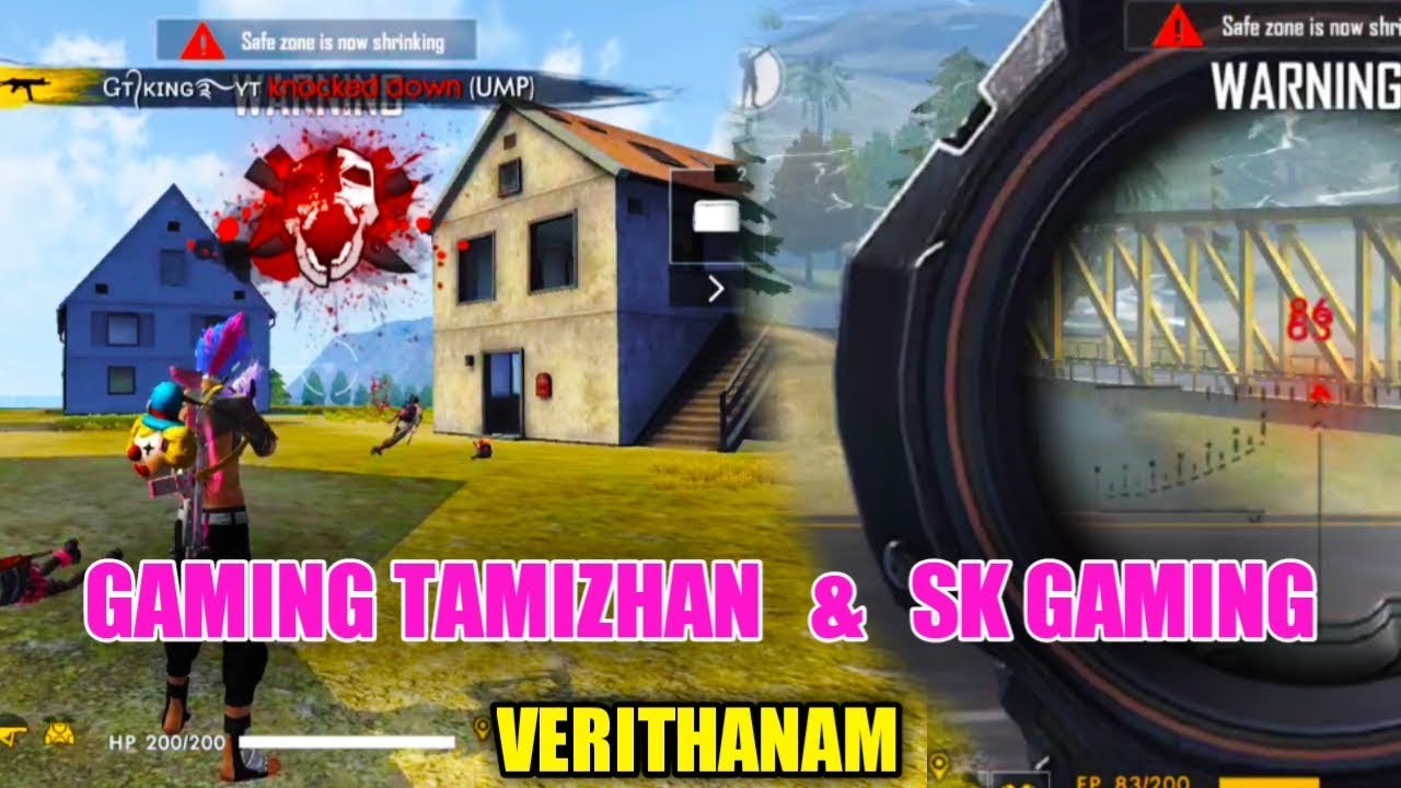 Gaming Thamizhan & Sk Gaming on Verithanam / Duo vs Squad Ranked Match Tricks Tamil /Free Fire Tamil