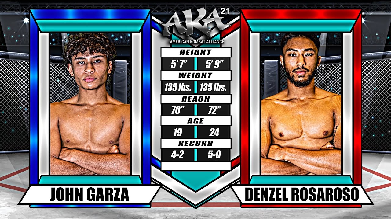 AKA 21 Fight 9 John Garza vs Denzel Rosaroso