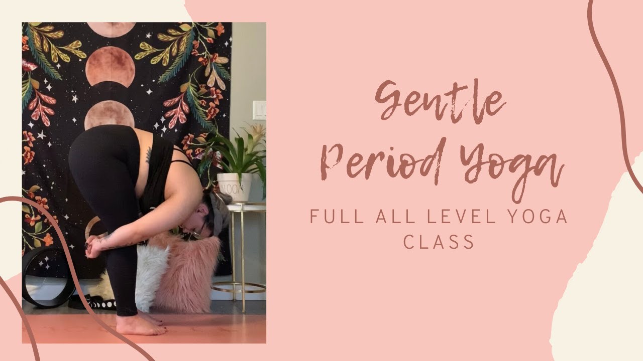 YOGA FOR MENSTRUAL CRAMPS AND LOW BACK RELIEF | GENTLE PERIOD YOGA