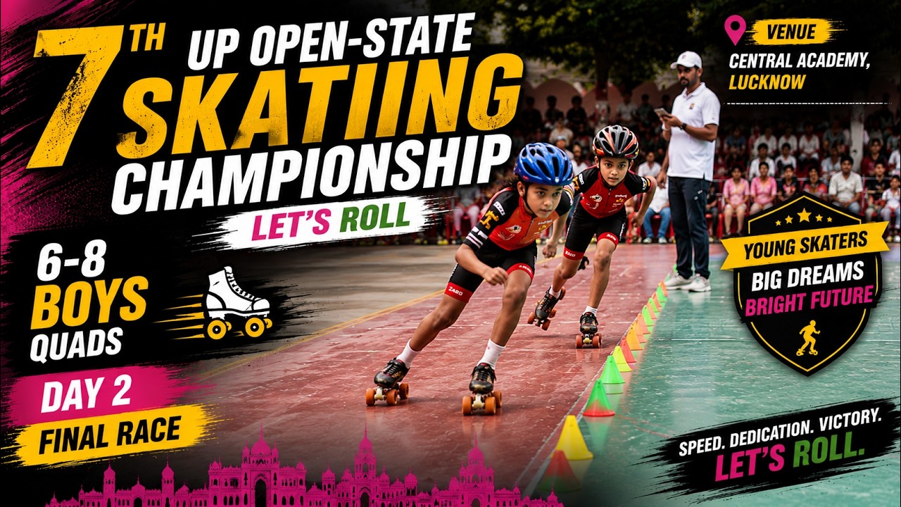 6-8 Boys QUADS | DAY 2 Final race | 7th UP Open-state Skating Championship | Central Academy
