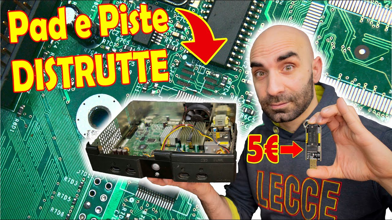 Ripristino PAD e PISTE distrutte su XBOX classic - Recupero EPROM senza saldare!