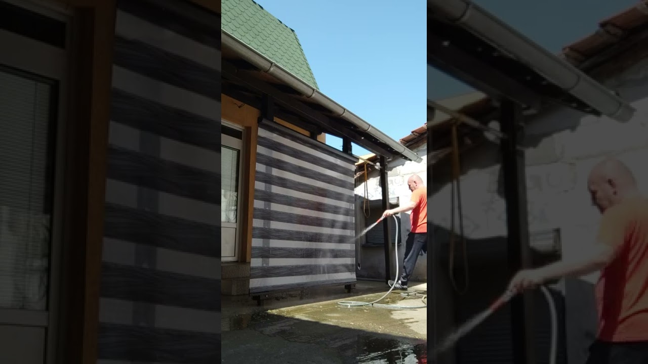 Pranje zebra zavesa