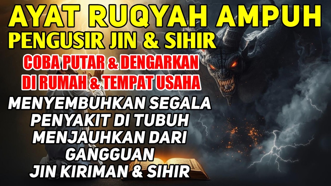 ALLAHUAKBAR, KHUSUS BULAN RAMADHAN! AYAT RUQYAH PALING AMPUH PENGUSIR JIN, SIHIR & SANTET DI TUBUHMU