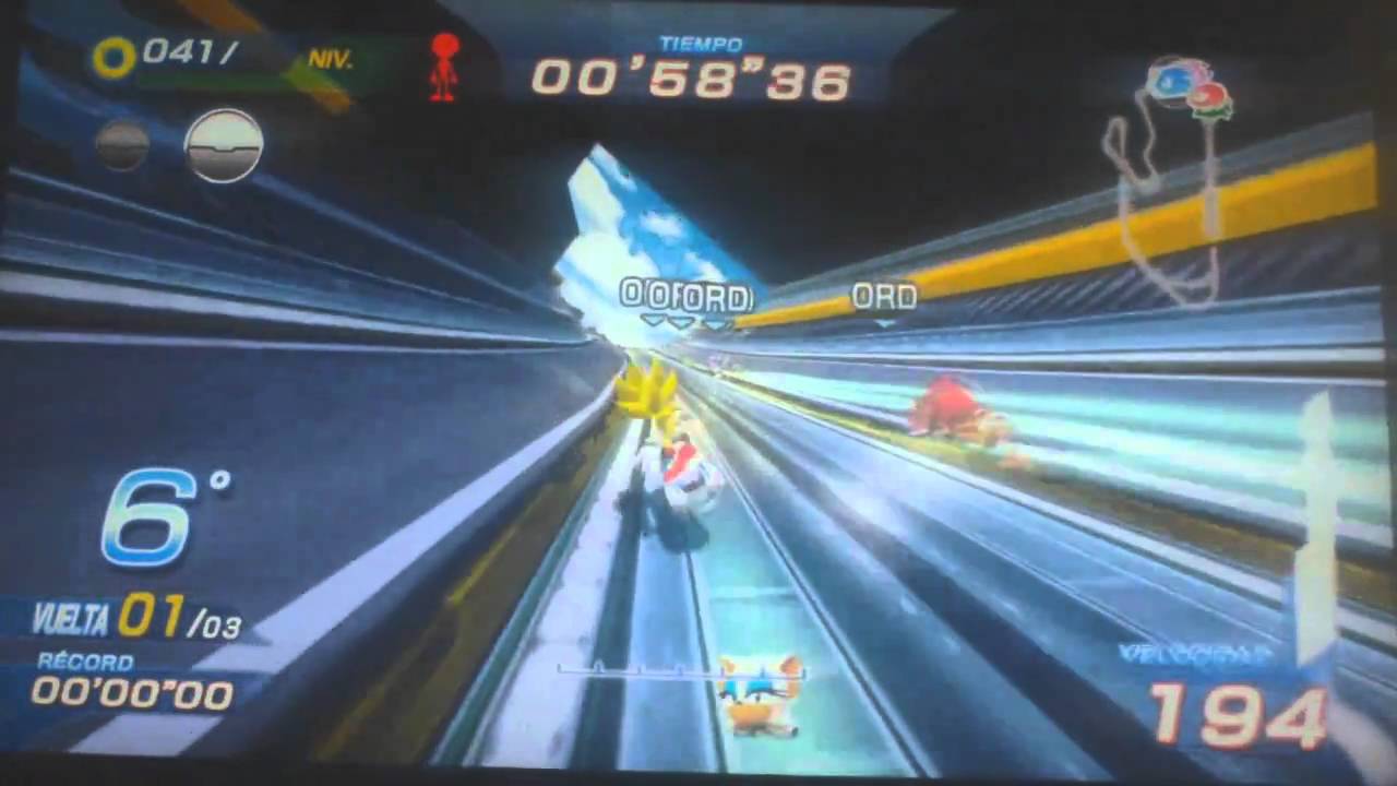 Sonic Free Riders - All Free race - Super Sonic
