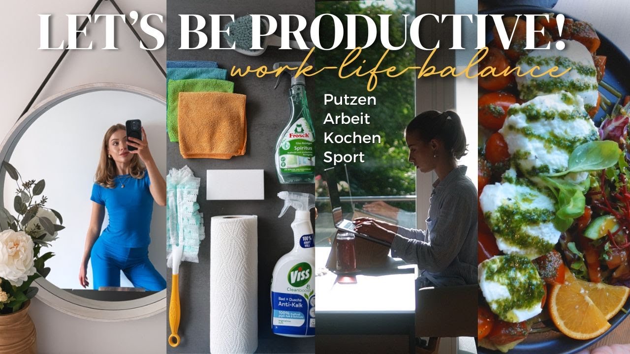 WEEKLY VLOG: let's be productive! 👩🏼‍💻🏋️🏼‍♀️📖 Work-Life-Balance