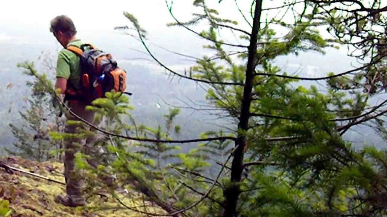 Hiking on Mt Benson