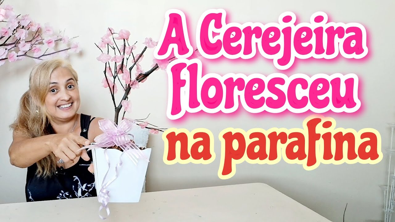 Como fazer uma cerejeira  com a parafina
