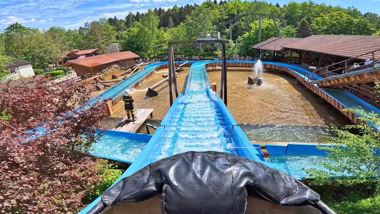 Wildwasserbahn (Onride) Video Bayern Park Reisbach 2024
