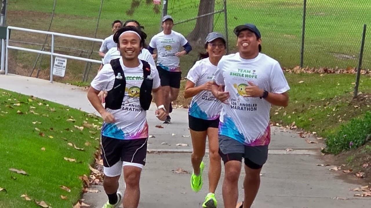 Project Vietnam Foundation Team Smile Hope training for the 2026 LA Marathon