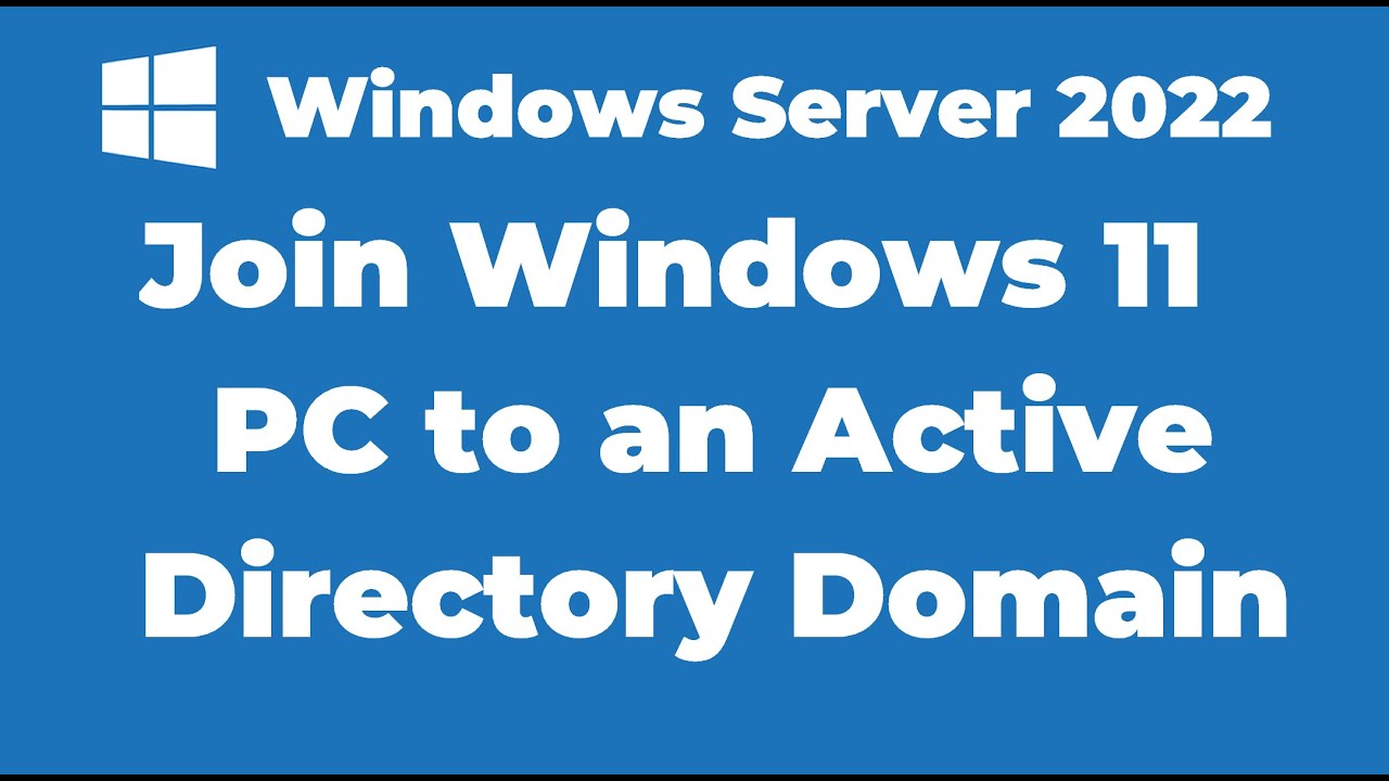 8. Как присоединить Windows 11 к домену Active Directory