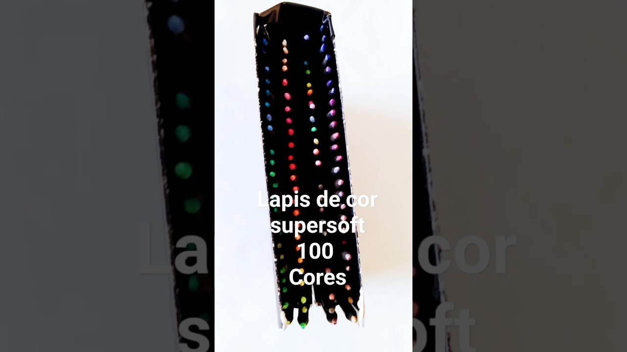 L&aacute;pis de Cor SuperSoft 100 cores #fabercastell #lapisdecor #100