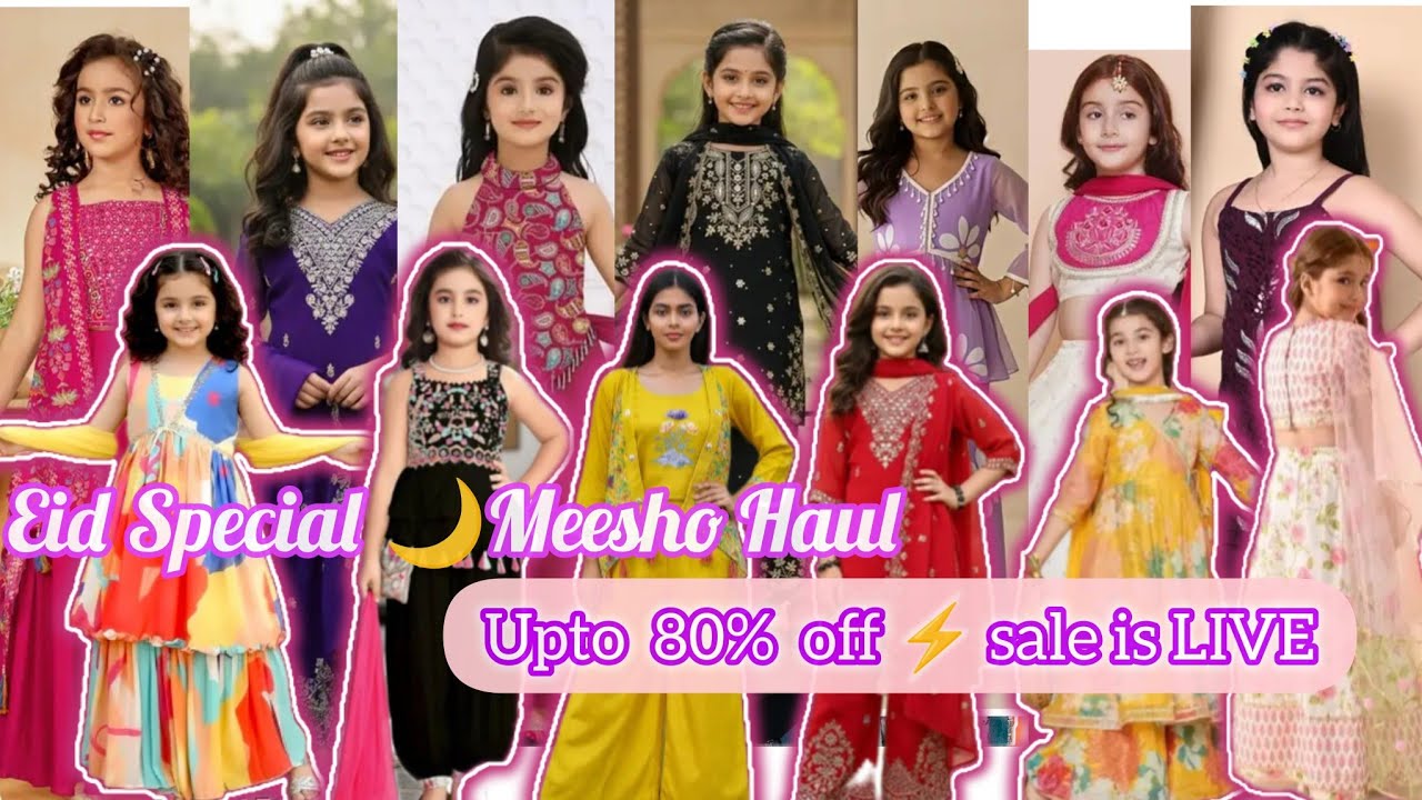13 Kids Ethnic Wear Haul from Meesho 😍 | Girls Suits & Lehengas Under Budget #meesho #fashion #haul 
