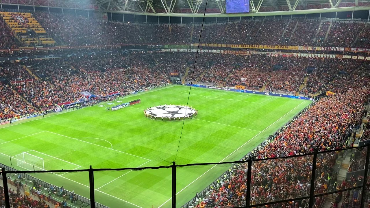 نشيد دوري ابطال اوروبا - غلطة سراي*ريال مدريد - ملعب Türk Telekom Arena