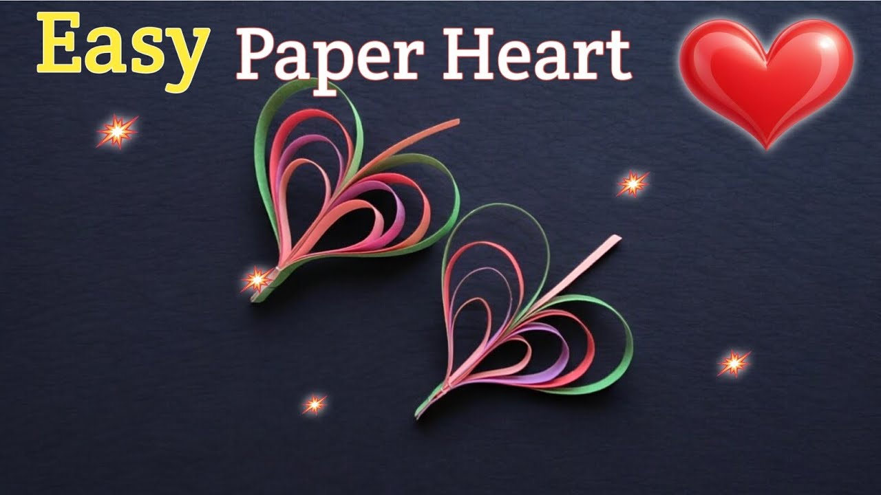 Valentine’s Day Paper Heart Craft | Quick & Easy DIY Decor |