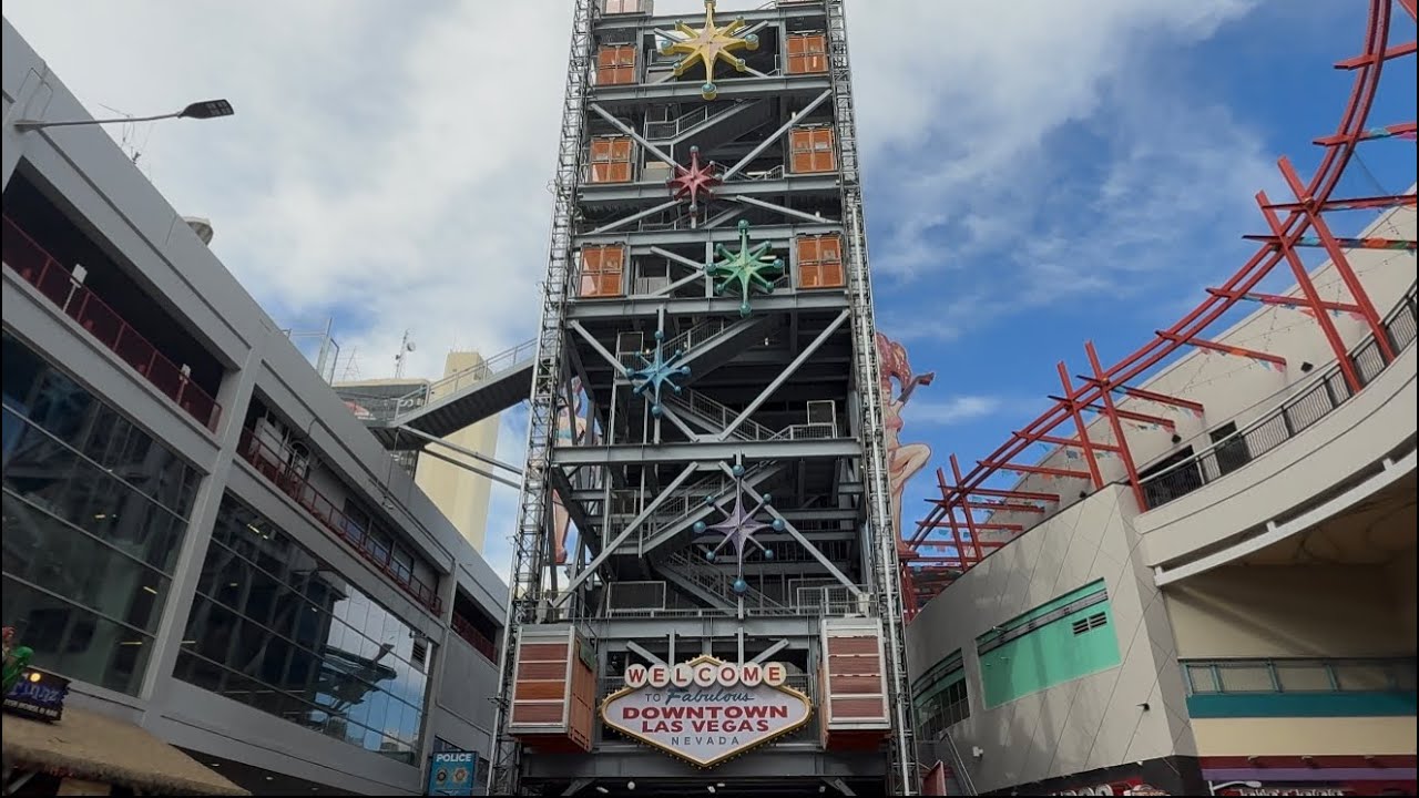 Take a daytime walk along Fremont Street in Las Vegas 