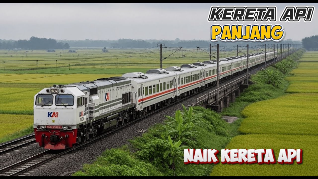 KERETA API PANJANG !!! MENEMUKAN 29 KERETA API DI TIKUNGAN JEMBATAN & TEROWONGAN