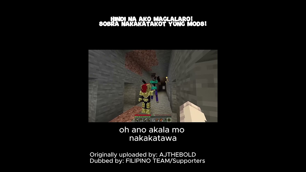 AJDTHEBOLD Vs THE MIMICER DWELLER MOB (TAGALOG) #minecraf#scary#horror#viral#minecraftmemes